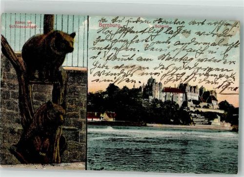 Bernburg 1910 Schloss Bärenzwinger
