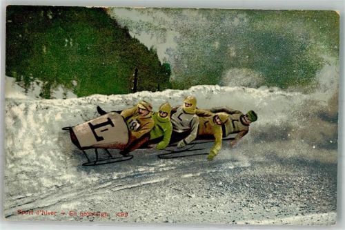 Ein offener Viererbob Edition Louis Burgy & Co. 499