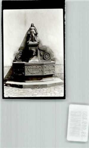 Ettlingen Schildhalterin-Brunnen Foto Original aus Archiv eines Ansichtskartenverlags Ort handschriftlich