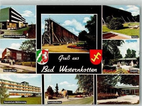 Bad Westernkotten 1982 Sanatorium Saline Kurmittelhaus Kurpark