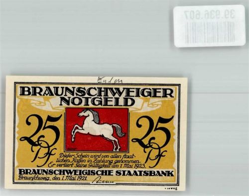 Braunschweig 1923 25 Pfennig