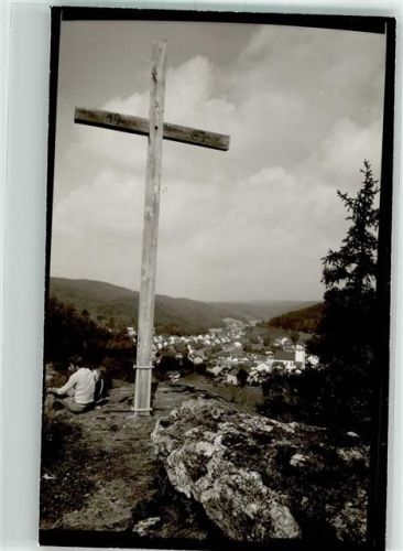Breitenbrunn Gipfelkreuz Foto Original aus Archiv eines Ansichtskartenverlags Ort handschriftlich