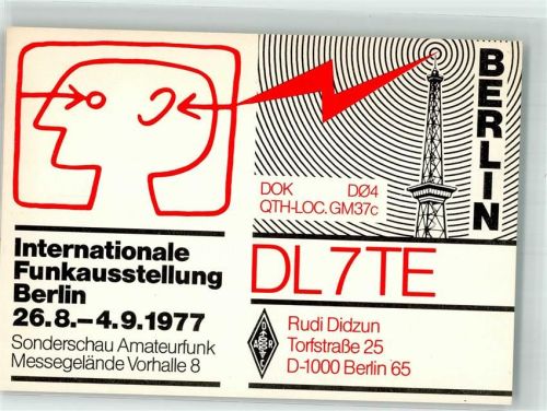 Wedding Int. Funkausstellung 1977 Amateurfunk