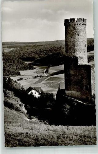 Burgschwalbach Burg Schwalbach über ausgedehnten Wäldern