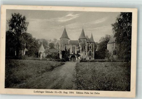 Delme 1916 Schloss Philin