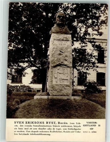 Boras Foto AK Denkmal Sven Erikson
