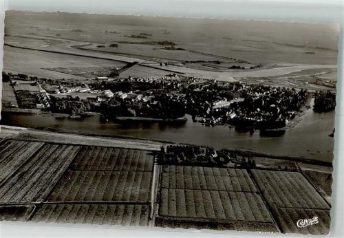 Friedrichstadt Fliegeraufnahme des Ortes zwischen Treene und Eider
