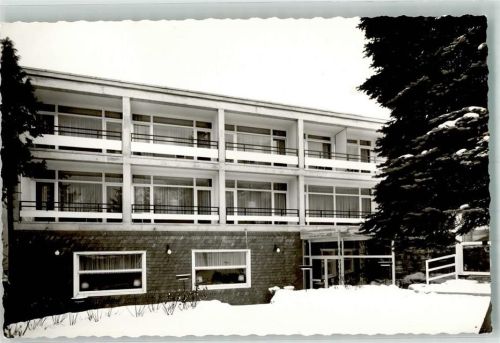 Usseln Hotel zur Post im Winter Ort handschriftlich Foto Original aus Archiv eines Ansichtskartenverlags