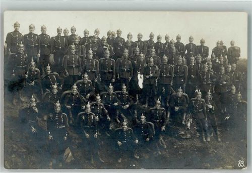 Eschwege 1906 Uniform Gruppenfoto Ort lt. Stempel