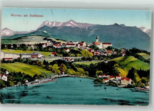 Murnau Vogelschau Gegen Ammergebirge