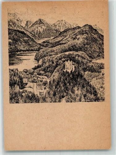Hohenschwangau sign. Winkel, Karl Bayerisches Bergland