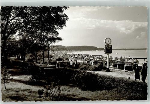Timmendorfer Strand Schwimmbad Strand Ort handschriftlichFoto Original aus Archiv eines Ansichtskartenverlags