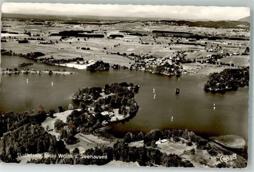 Seehausen Staffelsee Insel Wörth Fliegeraufnahme
