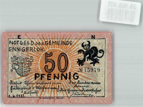 Ennigerloh 1921 50 Pfennig