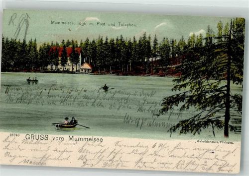 Seebach 1908 Gasthaus Pension Wolfsbrunnen Mummelsee
