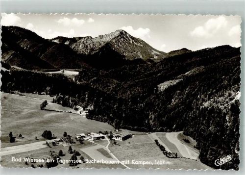 Bad Wiessee Fliegeraufnahme vom Gasthaus Bucherbauern mit Kampen