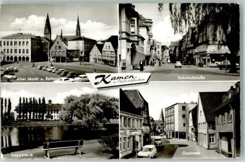 Kamen 1972 Rathaus Auto Marktplatz Bahnhofstrasse oststrasse