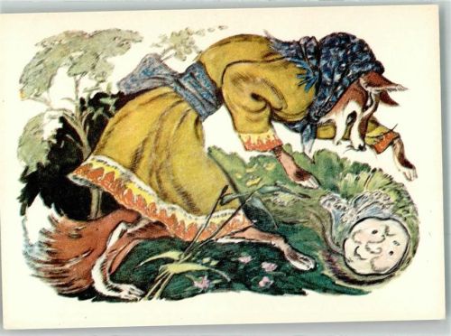 sign. Tauber W. Wolf Pfannkuchen rollt durch d. Wald