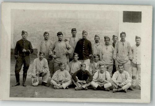 Dunkerque 1914 Gefangene Franzosen Ort lt. Fotograf Cayez Feldpost WK I 29. Inf.-Div.