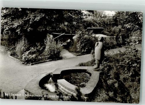 Bad Teinach 1976 Denkmal Brunnen im Kurpark