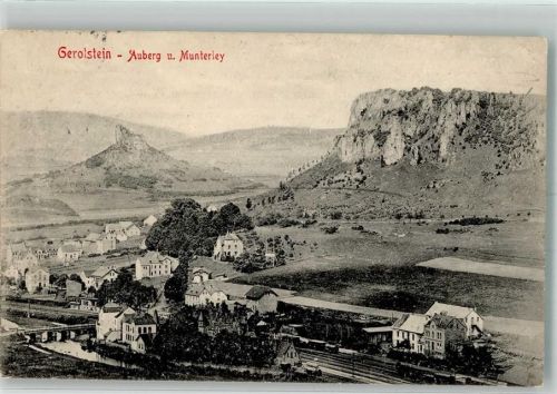 Gerolstein 1909 Bahnhof Bahnpost Cöln(Rhein) -Saarbrücken Zug 264