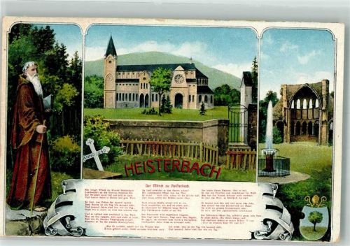 Heisterbach Geschichte des Mönches zu Heisterbach Friedhof Kloster Klosterruine Verlag Zieher, Ottmar 9035