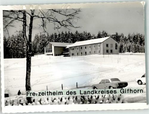 Hohegeiß Freizeitheim des Landkreises Gifhorn im Winter Ort handschriftlich Foto Original aus Archiv eines Ansichtskartenverlags