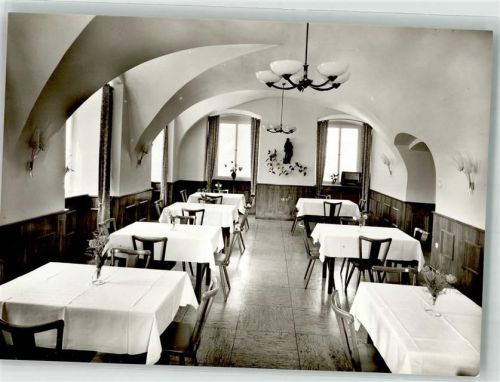 72401 W7452 Bad Imnau Foto AK Sanatorium Speisesaal