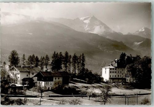 Alzing mit Kurheim Genesungsheim und Hochgern Foto Original aus Archiv eines Ansichtskartenverlags Ort handschriftlich
