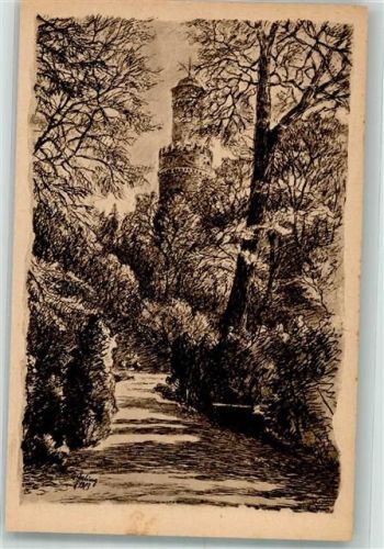 Bad Homburg Weisser Turm Schlosspark H-H-K-Karte Nr. 4099
