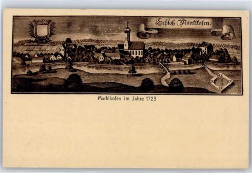 Marklkofen Schloß, im Jahre 1723