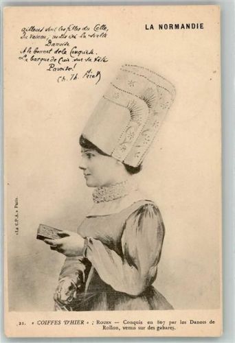 Rouen 1914 Normandie Frau