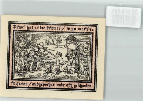 Pritzwalk 1922 Stadthauptkasse Platzanweisung über 75 Pfennig