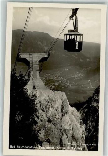 Bad Reichenhall Seilbahn zum Predigtstuhl Stütze III Fotograf Martin Herpich Hüttenstempel