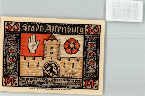 Altenburg 1921 50 Pfennig