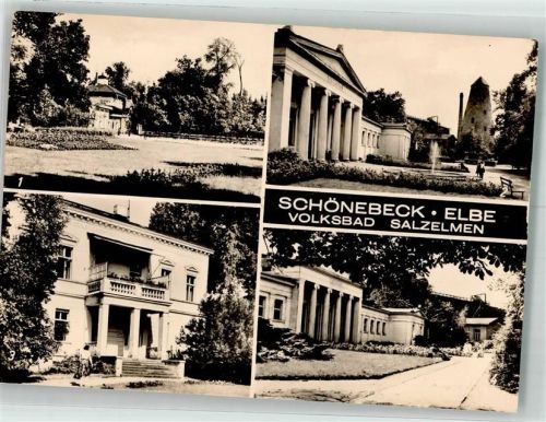 Bad Salzelmen 1971 Kurpark Soldebad Gradierwerk