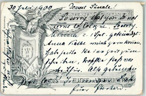 1900 sign. Langen H. Haus der Abgeordneten