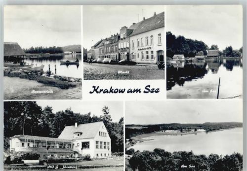 Krakow HO- Gaststätte Jörnberg, Markt, am See, Bootsverleih