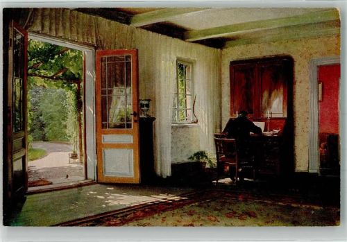 Sigvard Hansen : Im Studierzimmer Interieur