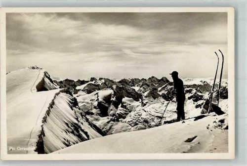 Piz Corvatsch Skiwanderer Photoglob-Wehrli u. Vouga u. Co. K.8618