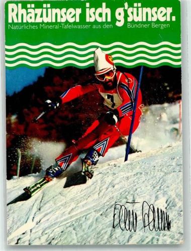 Passugg-Araschgen Heini Hemmi Riesenslalom-Olympiasieger 1976 Autogramm Passauer Heilquellen AG