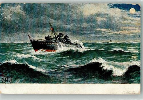 1909 Kriegsschiff Marine 4. Dess.