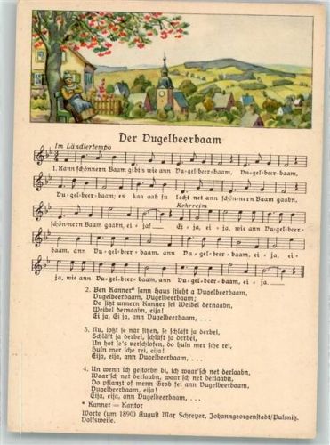 Der Vugelbeerbaam Worte A.M. Schreyer