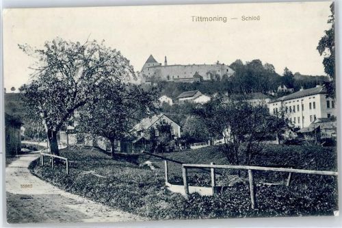 Tittmoning Blick zum Schloß