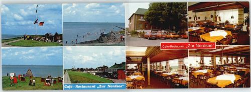 Nordstrand Cafe Restaurant zur Nordsee, Klappkarte