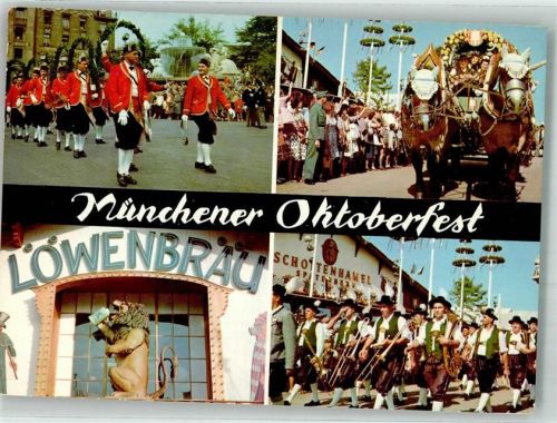 München Schäfflertanz Löwenbräu und Schottenhamel-Festzelt Tracht Hans Andres Verlag