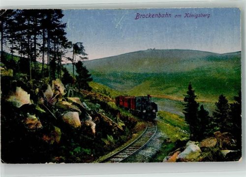 Brocken 1924 Brockenbahn am Königsberg