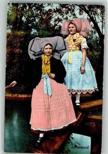 Lübbenau 1925 Frauen im Kahn Verlag Striemann Nr. 109