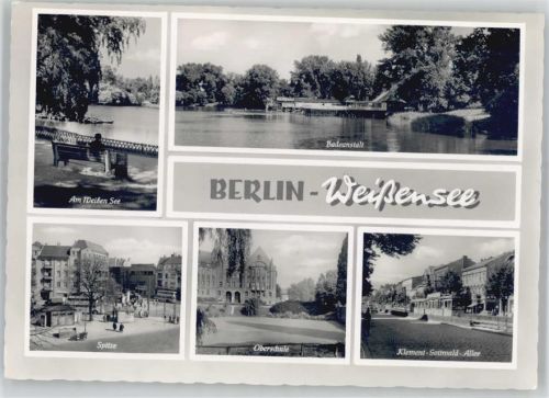 Weißensee Badeanstalt, Am Weißen See, Spitze, Oberschule, Klement-Gottwald-Straße
