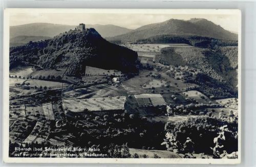 Biberach Blick vom Rebio auf Burgruine Hohengeroldseck und Raunkasten